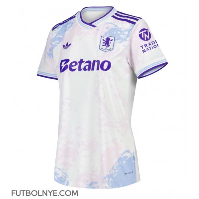 Camiseta Aston Villa Jadon Sancho #19 Tercera Equipación para mujer 2025-26 manga corta Camiseta Aston Villa Jadon Sancho #19 Tercera Equipación para mujer 2025-26 manga corta